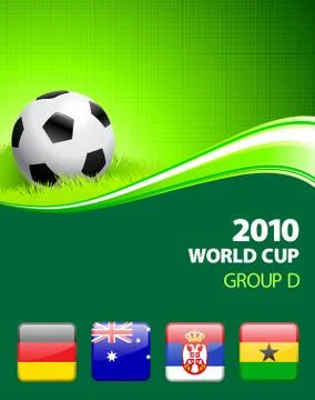 2010 World Cup Group D Illustrazione stock