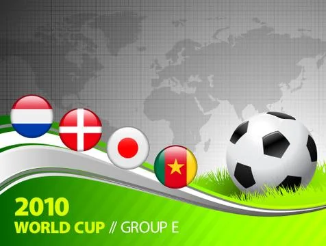 2010 World Cup Group E Illustrazione stock