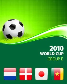 2010 World Cup Group E Stock Illustration