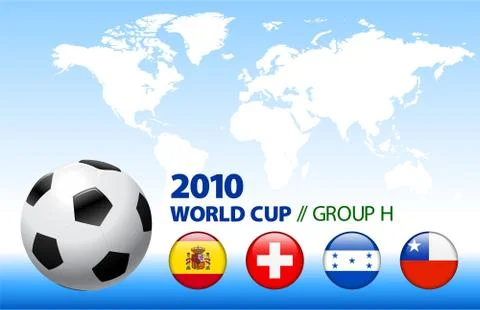 2010 World Cup Group H Stock Illustration