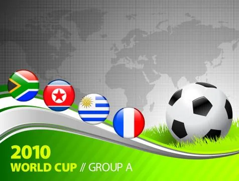 2010 World Cup Group A Illustrazione stock