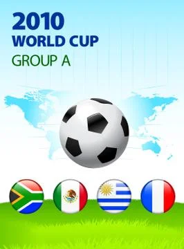 2010 World Cup Group A Stock Illustration
