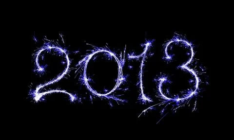 2011 blue writing Stock Illustration