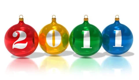 2011 Christmas balls Stock Illustration
