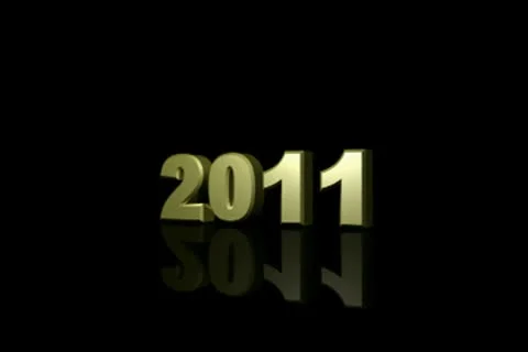 2011 Exploding into 2012 NTSC Stockbeeldmateriaal 8916915