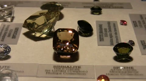 2011 LANHM Gem Vault display ease in V09526 Stock Footage 47599425