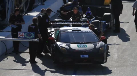 2011 LONG BEACH GRAND PRIX - LBGP ALMS PIT 1 CLIP 3 1080P 24F Stock Footage 4017488