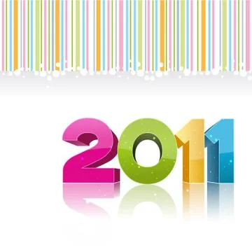 2011 new year card Stock Illustration