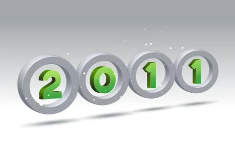 2011 new year card Stock Illustration