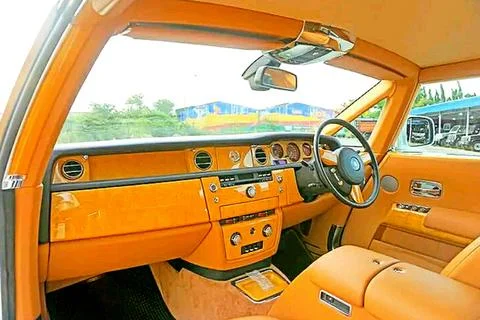 2011 Rolls Royce Phantom Coupe sports car interior #1 Stock Photos