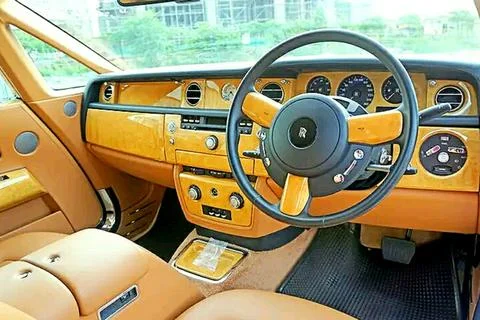2011 Rolls Royce Phantom Coupe sports car interior # Stock Photos