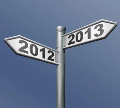 2012 2013 next new year Stock Illustration