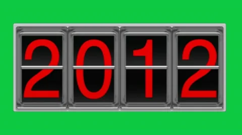 2012 on billboard Stock Footage 8995886