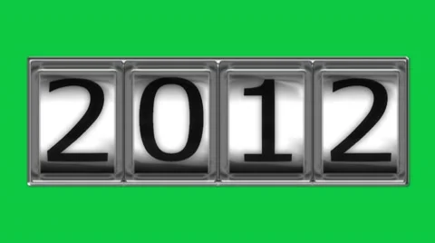 2012 on billboard Stock Footage 8995901