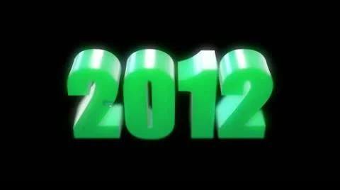 2012 break into 2013 Video stock 12765619