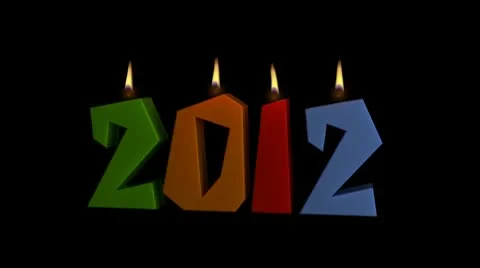 2012 candles Stock Footage 10559641