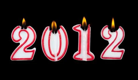 2012 digits Stock Illustration