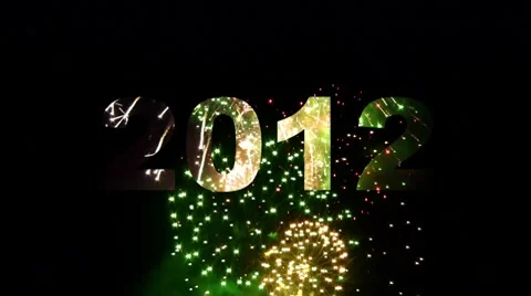 2012 fireworks 03 Stock Footage 10568898