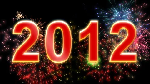 2012 fireworks HD Video stock 6731023