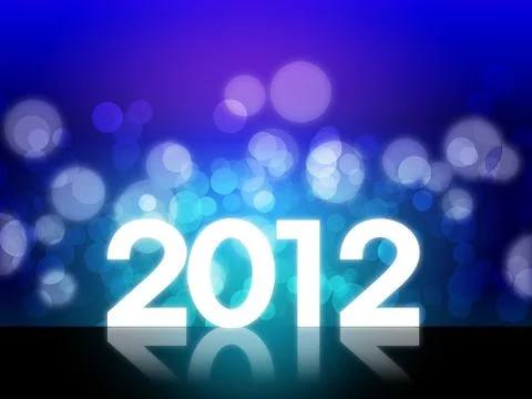 2012 happy new year background Stock Illustration