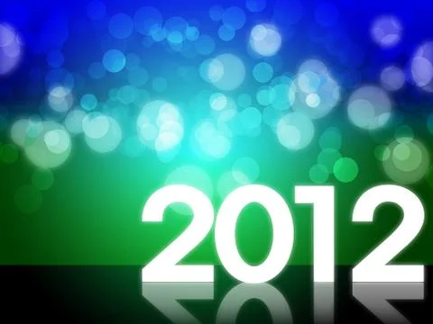 2012 happy new year background Stock Illustration