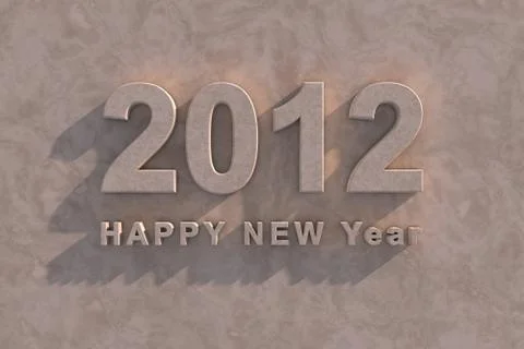 2012 happy new year Stock Illustration