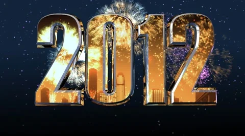 2012 intro 3 Stock-Footage 8662070