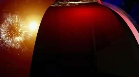 2012 New Year 3D 1 Stock Footage 8990337