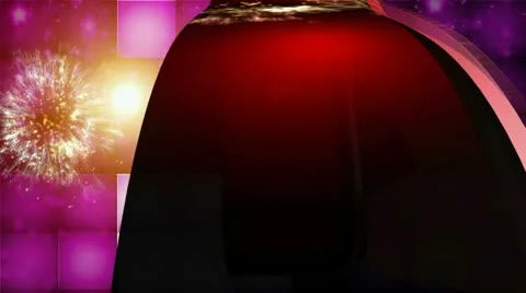 2012 New Year 3D 2 Stock Footage 8990338