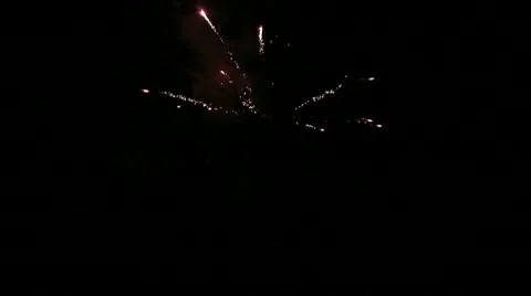 2012 New Year Fireworks Stock Footage 10580008