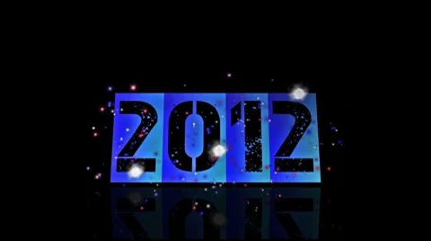 2012 new year Stock Footage 8836443