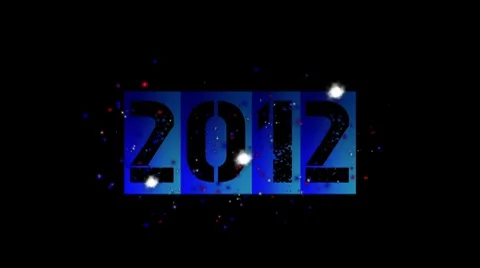 2012 new year Stock Footage 8836474