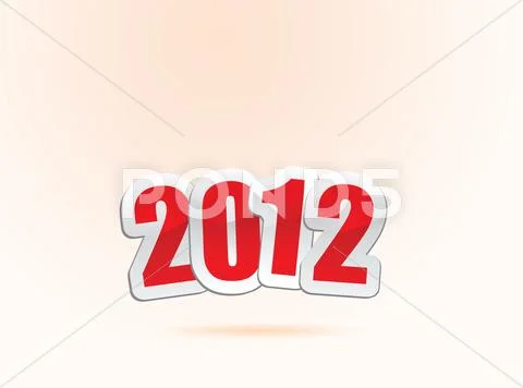 2012 new year greetings Stock Illustration
