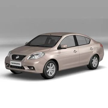 2012 Nissan Sunny (Almera) 3D Model