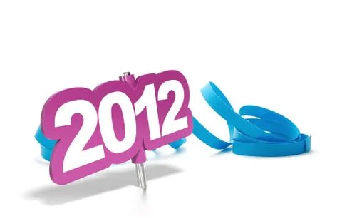 2012 party card Stock Photos
