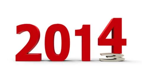 2013-2014 flattened Stock Illustration