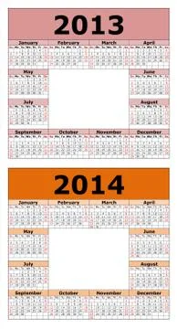 2013 -2014 Stock Illustration