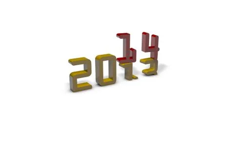 2013-2014 year Stock Illustration