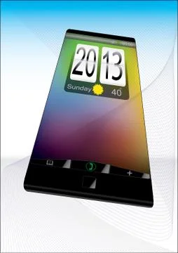 2013 android smartphone 스톡 일러스트