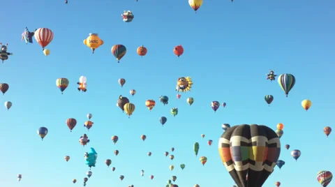 2013 balloon feista sky Stock Footage 35996432