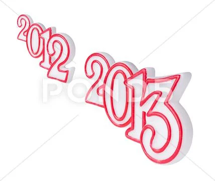 2013 digits Stock Illustration