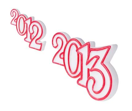 2013 digits Stock Illustration