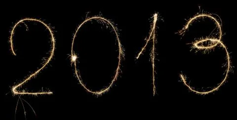 2013 digits Stock Illustration