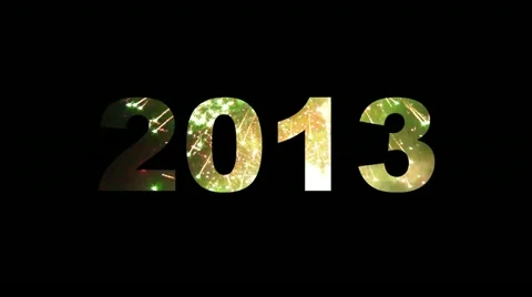 2013 fireworks 01 Stock Footage 12668318