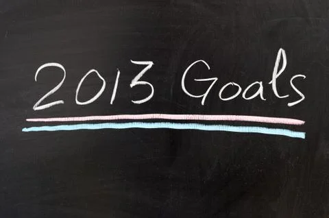2013 goals Stock Photos