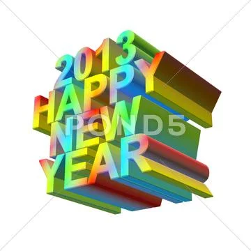 2013 happy new year Stock Illustration