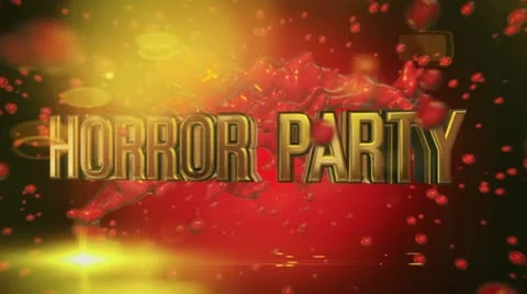 2013 horror party 0101 Stock-Footage 22361920