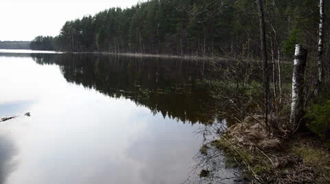 2013 May Lake Russia Stock Footage 24698198