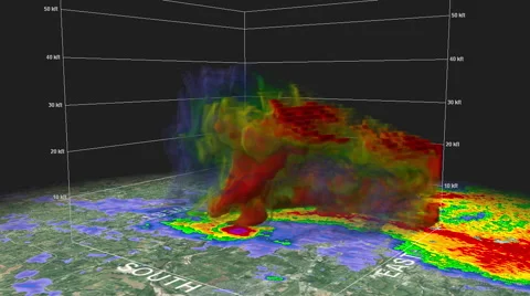 2013 Moore-Bridge Creek, OK Tornado 3D Stock Footage 66611897