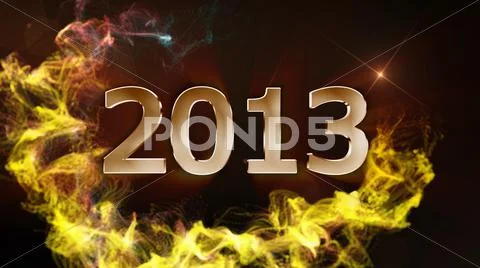 2013, New year 2 Stock Photos